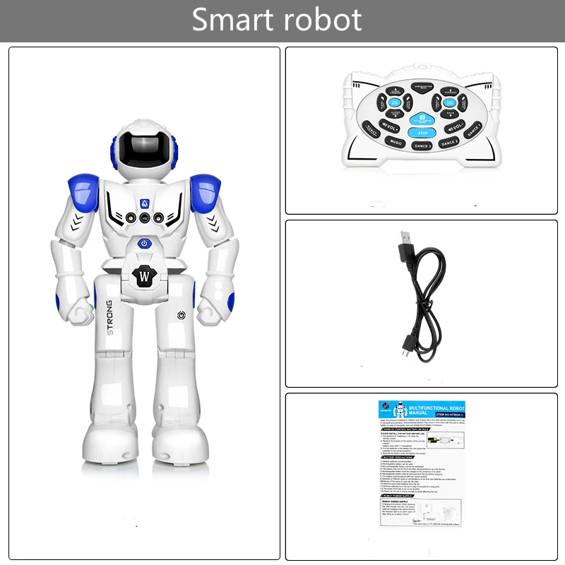 RC Remote Control Robot Singing and Dancing Intelligent Smart Robot Figure Gesture Sensor Roboter Toys for Children