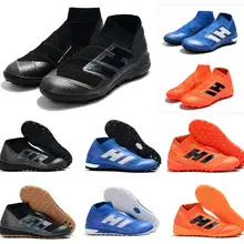 Горячие Nemeziz Танго 18+ Messi TF IC газон Крытый бутсы высокие лодыжки Slip-On 18+ x мужские футбольные бутсы Бутсы