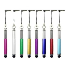 Цветной металлический Выдвижной Стилус ручка сенсорные ручки для емкостного экрана для iPad iPhone Tablet PC