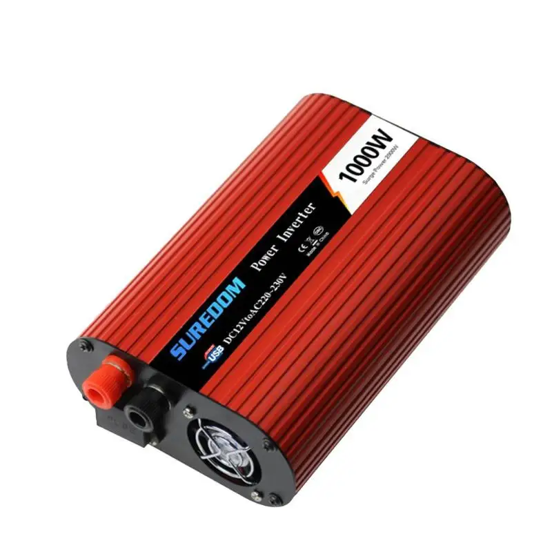 1000 Вт DC 12 В в AC 220 В автомобильный солнечный инвертор двойной USB зарядное устройство конвертер