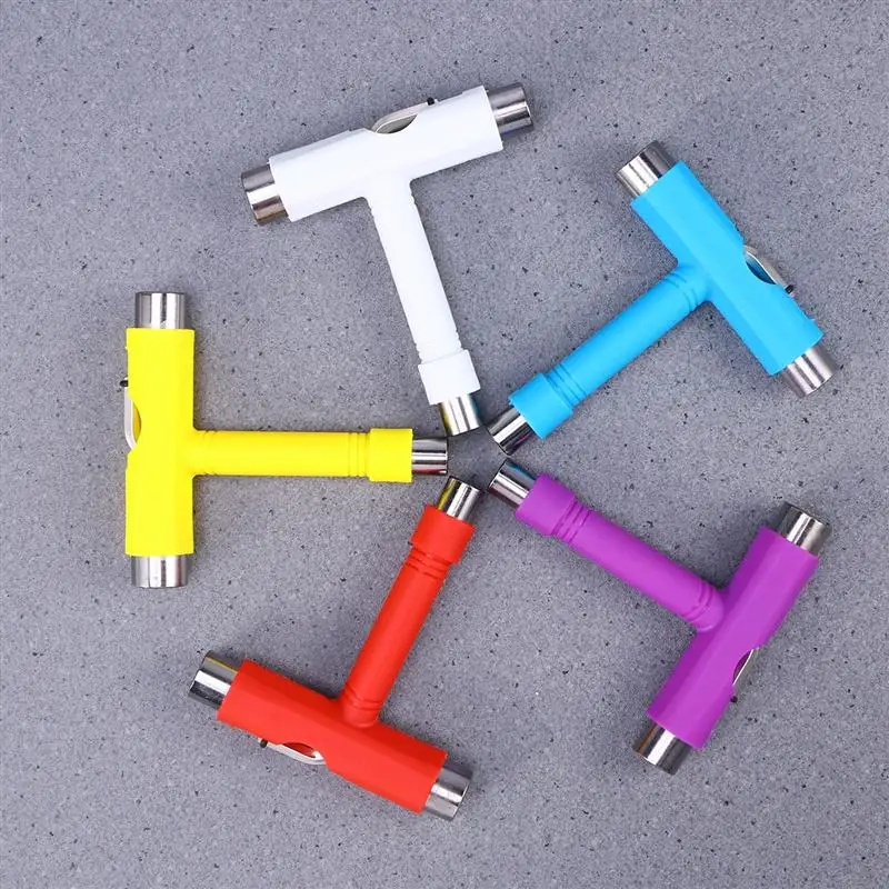 

WINOMO 1 PC Mini T Type Wrench Tool Roller Skateboard Repairing Tool Skateboard Adjusting Tool L-Type Wrench