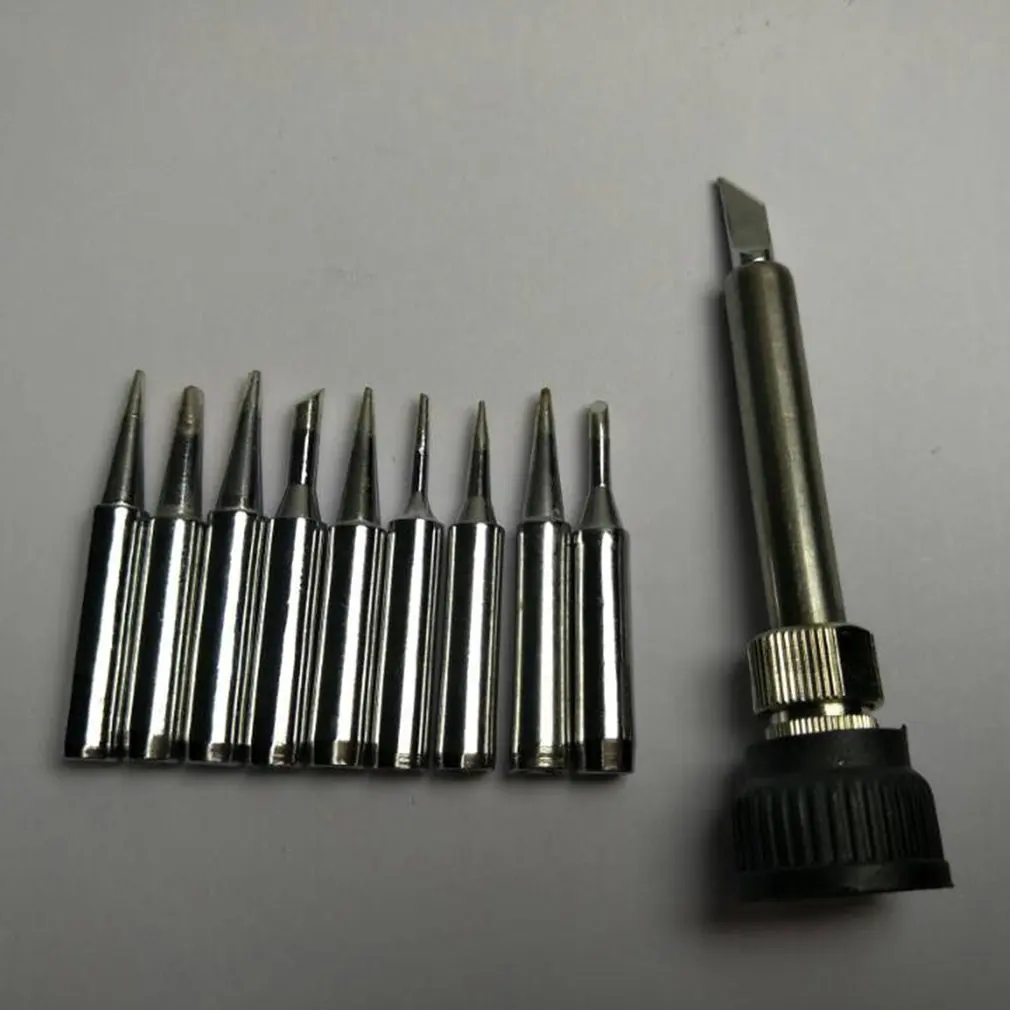 

Solder Iron Tip 10pcsLead-free 900M-T Iron casing For 936 SAIKE ATTEN AOYUE KADA YIHUA Soldering Rework Station
