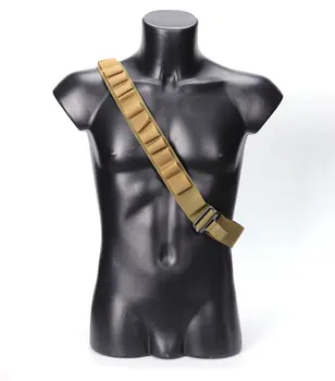 

Military15 Hole Carrying Tactical Strap Sling Rifle Heavy Duty String Adjustable Airsoft Gun Strap Hunting Double Hanging Point