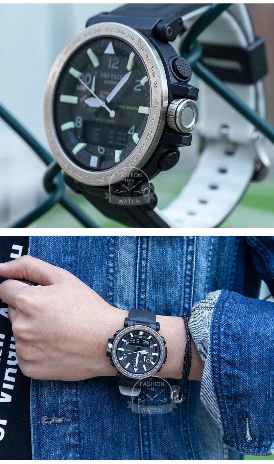 Casio Часы серии Protrek светодиодный цифровой водонепроницаемый кварцевые мужские часы спортивные военные часы relogio masculino