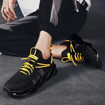 

New Fashion Sneakers Men Breathable Running Shoes Mesh Trainers Casual Lace-up Walking Jogging Sports Shoes Men Athletic Shoes