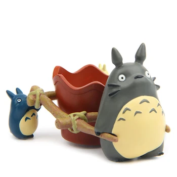 

My Neighbor Totoro Kiki Kiki's Delivery PVC Cat Action Figure Doll Pull Cart Resin Plastic Model