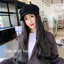 LGFD Мода веера для вечеринок черный чутье волос длинный парик забавные волосы snapbac хлопок бейсболки