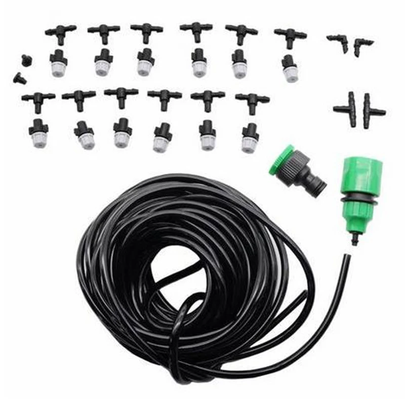 Набор системы охлаждения 19 м сопла 12 шт Вода Туман шланг Соединительный