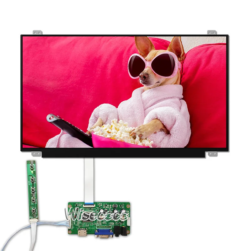 Wisecoco N156HGA-EAB ЖК-экран 15,6 дюймов FHD 1920X1080 ноутбук ЖК-Дисплей HDMI VGA EDP 30 контактов контроллер наушники