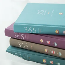 

New 365 Planner Agenda Notebook Colorful Inner Page Illustration Yearly Daily Plan Journal Notepad Stationery Christmas Gift