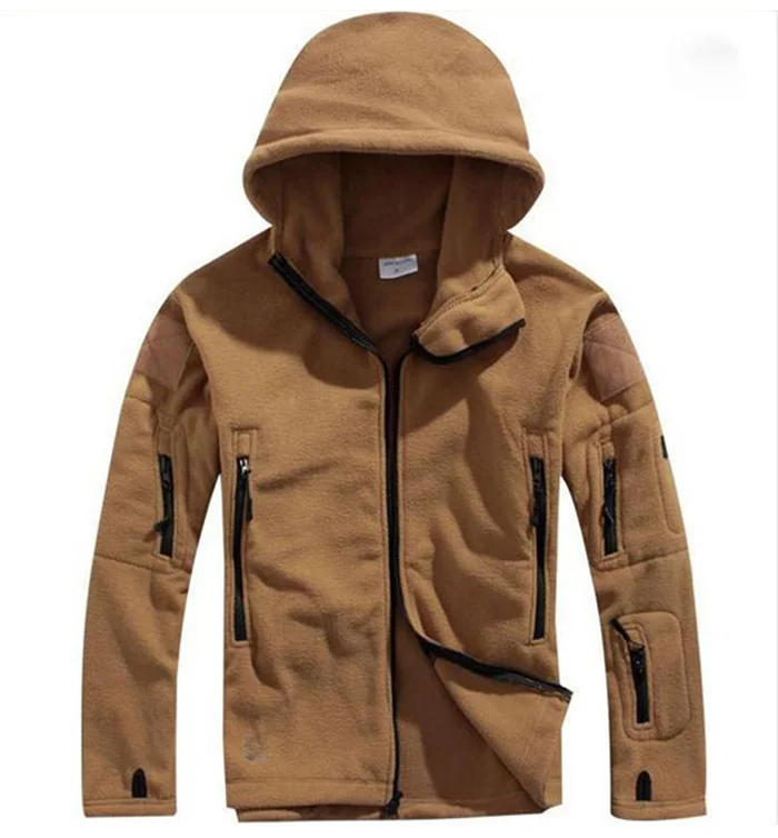 Зимняя тактическая куртка военная форма Мягкая оболочка флисовая мужская куртка с капюшоном теплая одежда повседневные толстовки