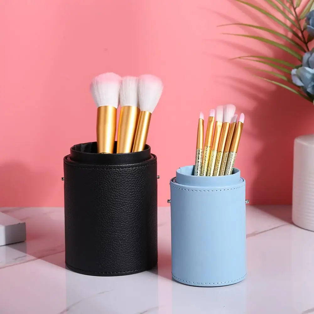 

PU Leather Travel Cosmetic Brushes Pen Case Fashion Storage Brushes Organizer Makeup Tools