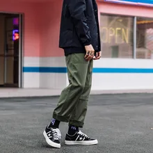 Японские мужские всесезонные Лоскутные мужские повседневные штаны оригинальные мужские комбинезоны студенческие прямые брюки-трубы ins стиль