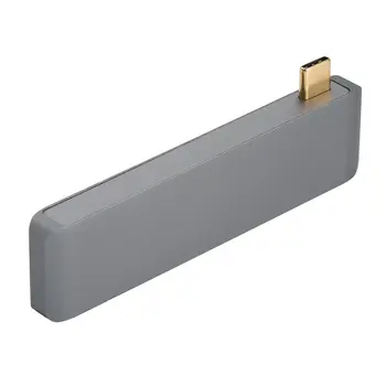 

Portable Aluminum Type-C Hub Adapter for MacBook 5Gbps Secure Digital/TF Card Reader and 3 USB 3.0 Ports