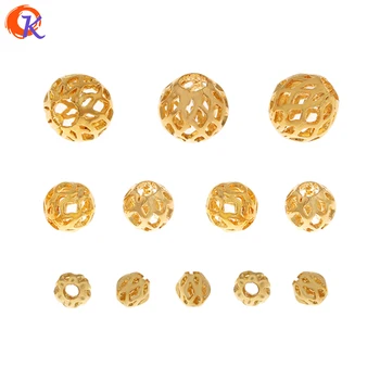 

Cordial Design 100Pcs Jewelry Accessories/Genuine Gold Plating/DIY Beads Making/Hand Made/Hollow Beads/Jewelry Finding Component