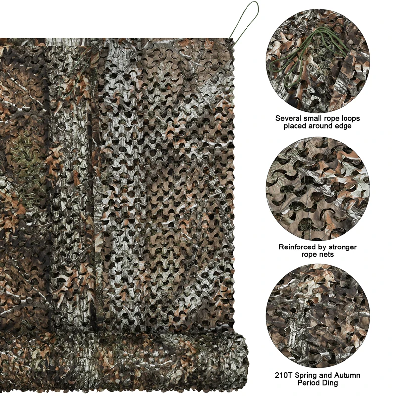 Camo Netting 2*3 4 5 3*3 4 6 7 9 10 13 16 ft Sun Shade Decoration Camouflage Net Sunshade Camping Shooting Hunting Net Mesh sunshade net camouflage netting