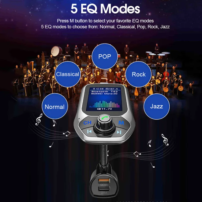 Автомобильный Bluetooth fm-передатчик MP3-плеер Hands Free радио плеер USB SP99