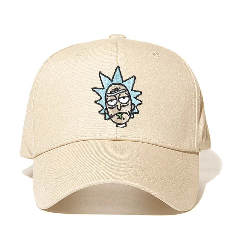 Новинка от Rick and marty, кепка для папы цвета хаки, бейсбольная кепка Crazy Rick, хлопковая бейсболка с вышивкой американского аниме, кепка для любителей аниме, мужская и женская кепка