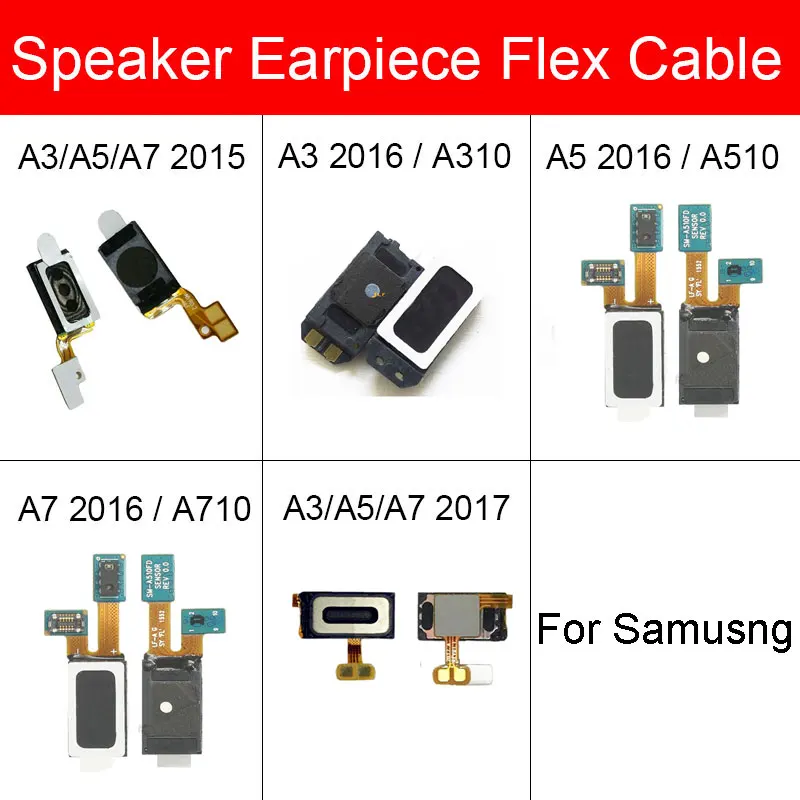 Наушники Динамик наушник гибкий кабель для Samsung Galaxy A3 A5 A7 2015 2016 2017 2018 A530 A730 Ушной
