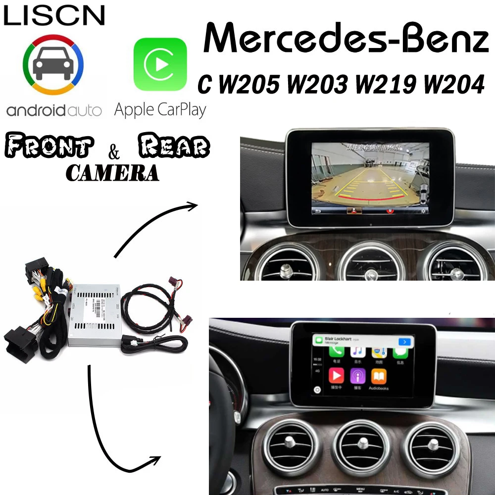 Беспроводная задняя камера Carplay для Mercedes Benz C W205 W203 W219 W204 Интерфейс Android carlife