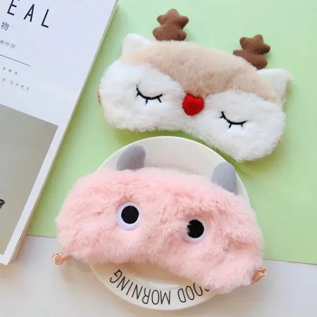 

Stereo Elk Little Devil Eyeshade Sleep Shade Cartoon Cute Headset