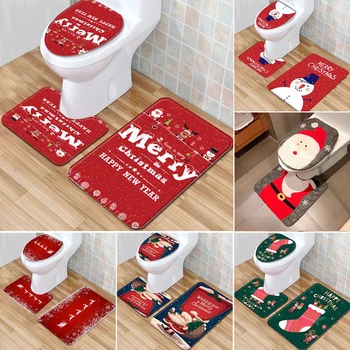 

Staraise Santa Claus Toilet Cover Bathroom Set Christmas Decoration For Home Merry Christmas Navidad 2020 Happy New Year 2021