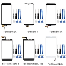 Для Xiaomi Redmi 6A 7 7A Note3 Note3Pro сенсорный экран дигитайзер Передняя сенсорная панель стекло объектив Запасные части