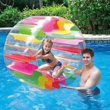Opblaasbare Water Wiel Roller Float 36Inch Giant Roll Bal Voor Kinderen Zwembad Speelgoed Gras Speelbal