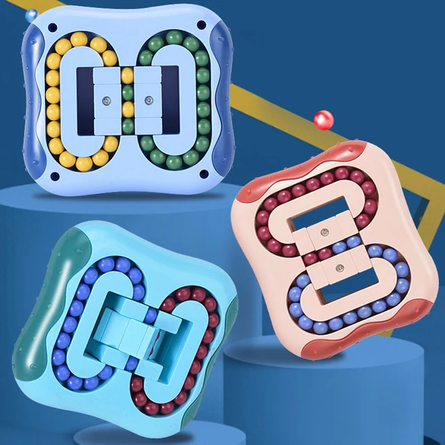 Rotating Bean Intelligence Fingertip Cube Children's Finger Gyro Antistress Cube Educational Disk Toy 3