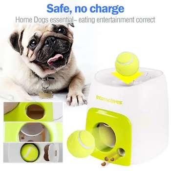 

Interactive Pet Ball Launcher Toy Dog Tennis Food Reward Machine Thrower Slow Feeder Toy Suitable For Cats And Dogs
