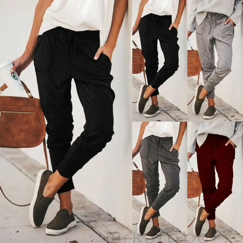 New Women Jogger Pants Casual Loose Drawstring Sweatpants Sports Soft Harem Trousers Fitness Outdoor Mountain Climbing Pants New Women Jogger Pants Casual Loose Drawstring Sweatpants Sports Soft Harem Trousers Fitness Outdoor Mountain Climbing Pants