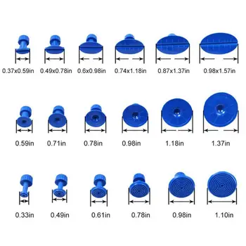 

18pcs Hail Removal Glue Puller Tabs Dent Lifter Car Repair Slide Hammer Puller U90C