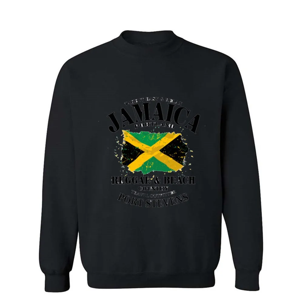 

Men's Football Shirt Off White Gym Couture Hip Hop 100% Cotton Print Hoodie Men Jamaica Portland Sudadera Hombre dragon bal