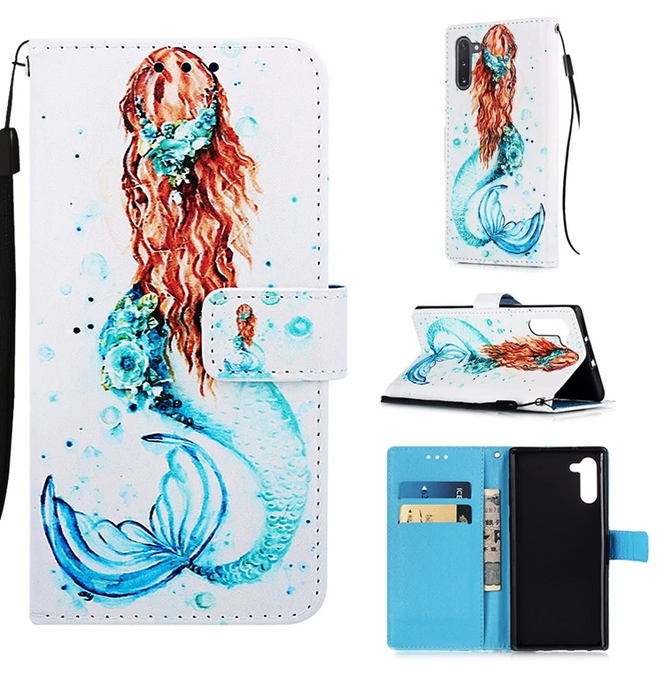 Кожаный чехол с откидной крышкой для samsung Galaxy Note 10, кожаный чехол с откидной крышкой, чехол-кошелек для телефона samsung Note 10, чехол-книжка Etui