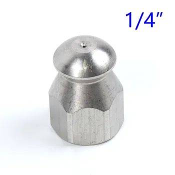 

1/4 Pressure Wash Drain Sewer Cleaning Pipe Jetter Rotary Nozzle 4 Jet Spray