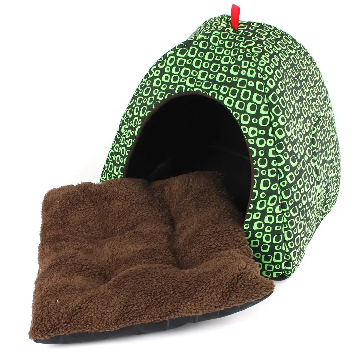 2 Size Dog Cat Cave House Foldable Tent Soft Pet Bed Mongolian Yurts Kennel Nest Small Animals Puppy Chihuahua House With Mat