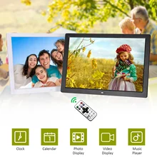 1" светодиодный цифровой фоторамка 1440*900 HD экран Настольный альбом с инфракрасным пультом дистанционного управления несколько языков Detchable кронштейн