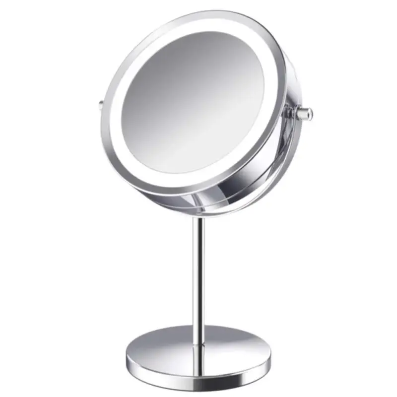 face espelho iluminado, portátil ampliação Vanity Mirror,