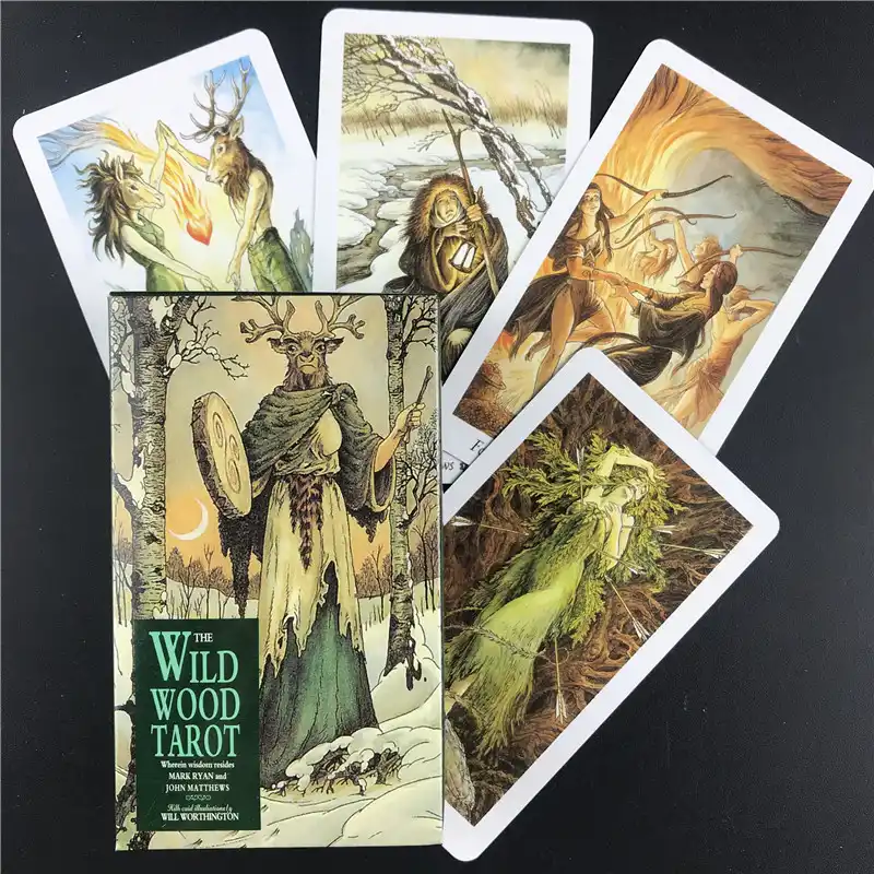 19 New Magic Wild Wood Tarot Read Fate Tarot Card Game For Personal Use Board Game A 78 Card Deck Board Games Aliexpress