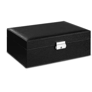 

Double Drawer Jewelry Box Earring Necklace Bracelet Storage Box Large Capacity Waterproof