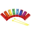 Children Colorful 8-Tone Xylophone Montessori Toy Early Education Musical Instrument Learning Percussion Music Toys For Children 4