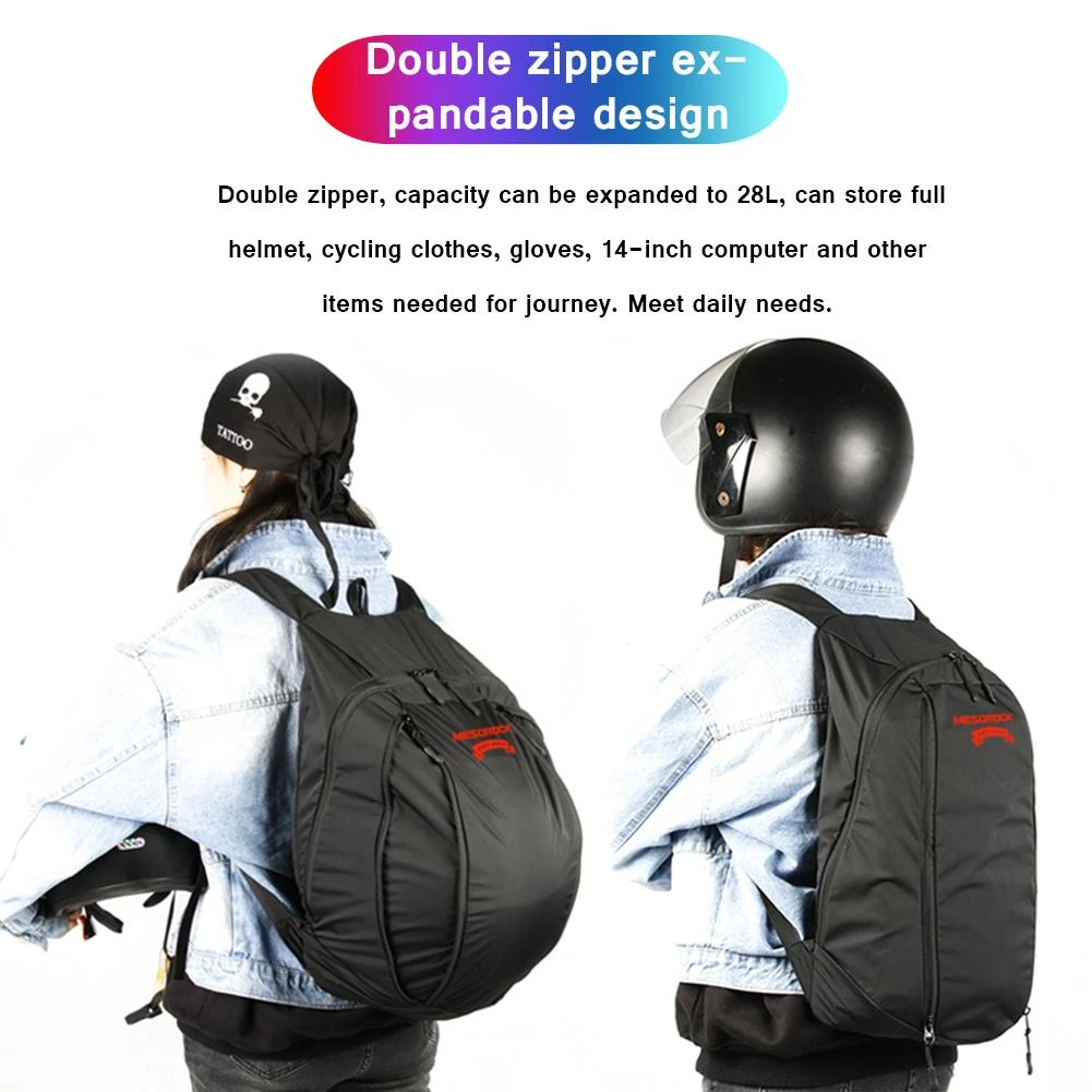Bolsas de equipaje de viaje para motocicleta, pernera moto bolsa moto riñonera moto riñonera baul moto trasero expandible 20 28L, casco de gran capacidad, impermeable, portátil, mochila para motocicleta| - AliExpress
