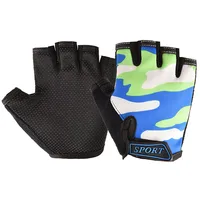 Children's Cycling Half-finger Gloves Boys Student High Elasticity Sports Sun Protection Climbing Non-skid Baseball Girls Gloves 2