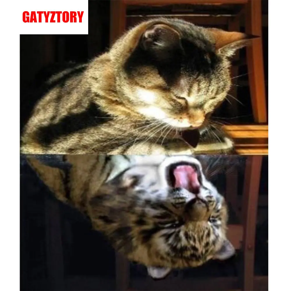 GATYZTORY 5D алмазная живопись полный квадрат DIY домашний декор мозаика Стразы картина