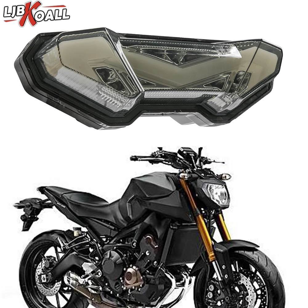 Motocykl LED tylne kierunkowskazy tylne światła stopu hamulca zintegrowane dla Yamaha MT-09 FZ 09 Tracer/GT MT-10 akcesoria Motocykl LED tylne kierunkowskazy tylne światła stopu hamulca zintegrowane dla Yamaha MT-09 FZ 09 Tracer/GT MT-10 akcesoria