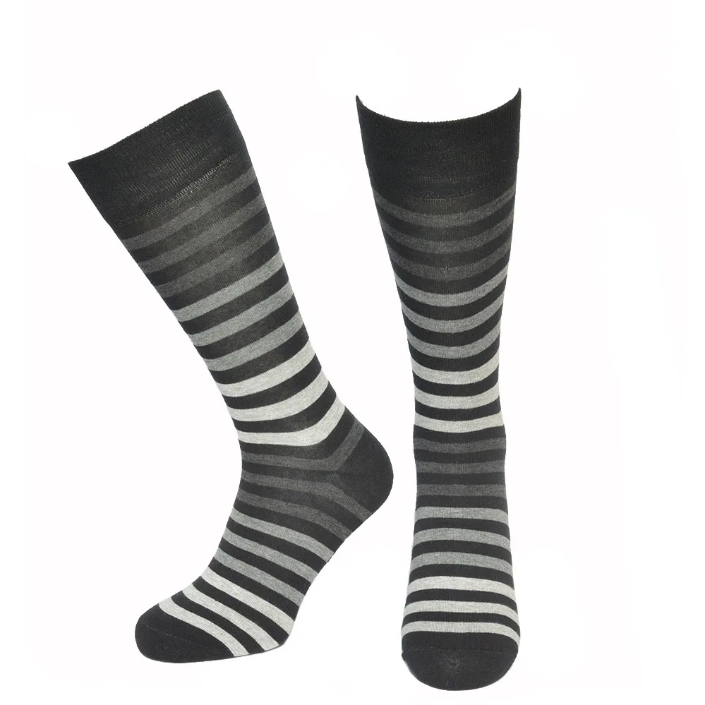 Носки мужские полосатые скейт носки британская жизнь свадьба счастливые мужские носки клетчатые полосы точки жаккарда носки цветные мужские носки - Цвет: 43w90