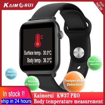 

Kw37 Pro Smart Watch Body Temperature Measurement Smartwatch Heart Rate Blood Pressure Fitness Tracker For Child / Adult