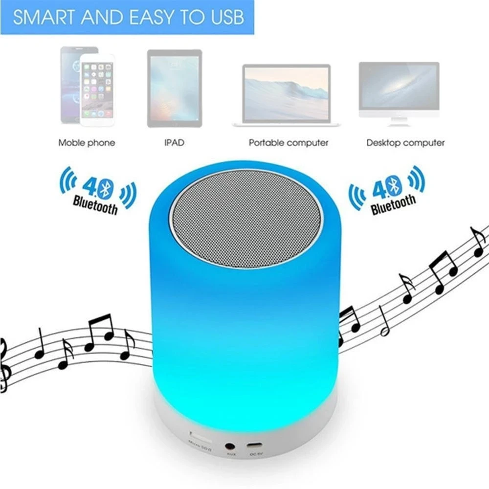 Bluetooth-Колонка портативная беспроводная 7 цветов | Электроника