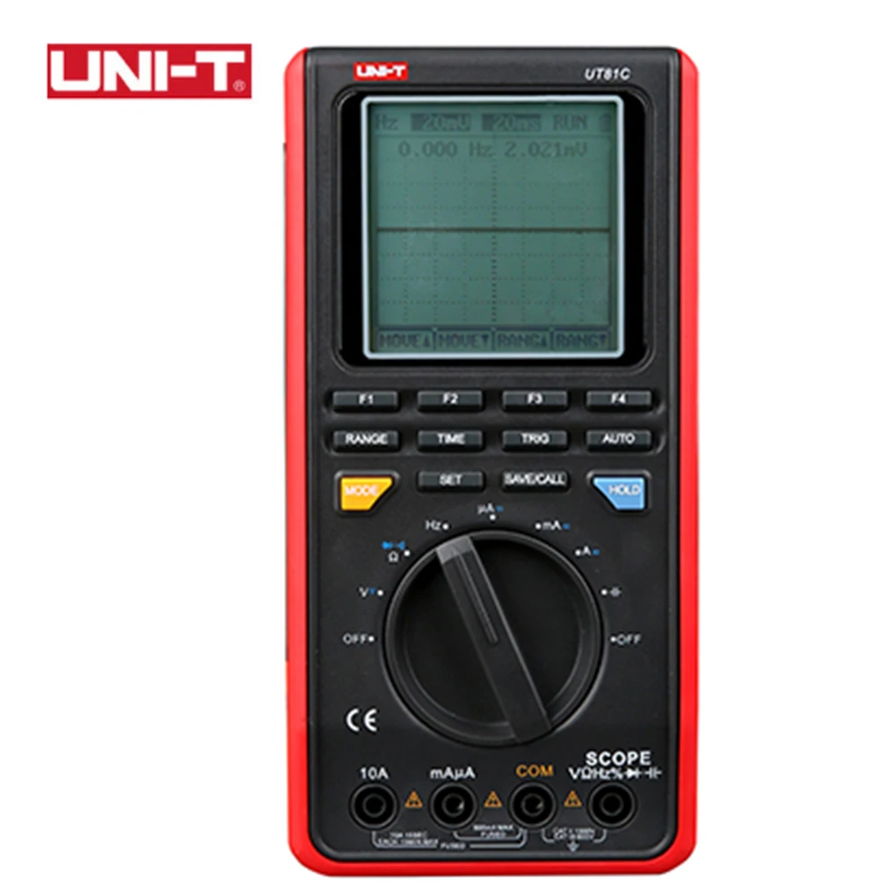 

UNI-T Scope Multimeters Oscilloscope Electrical Input Sensitivity UT81B UT81C Diode USB Interface Voltage Capacitance Meter