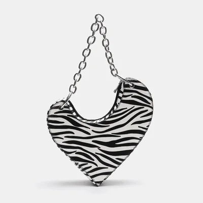 

Женская сумка через плечо, дизайнерская сумка на цепочке с леопардовым и красным змеиным принтом зебры, 2021